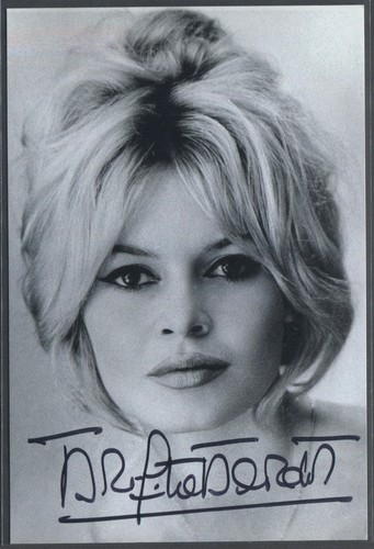 Brigitte bardot autographed - brigitte,